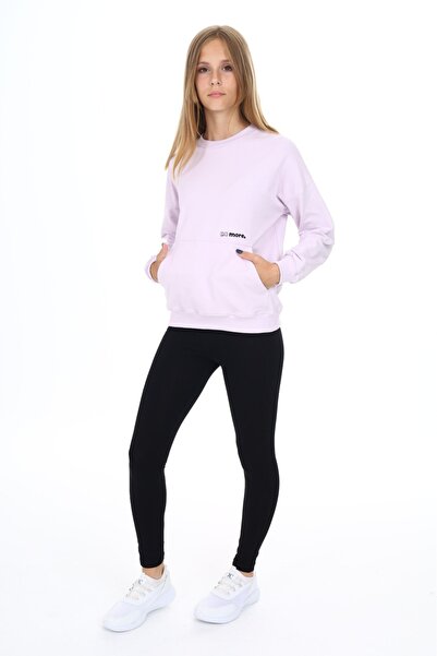 Toontoy Σετ κολάν με κέντημα Do More με τσέπες καγκουρό για κορίτσια