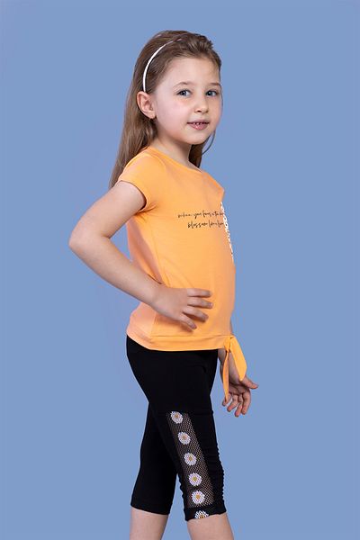Toontoy Girl's Daisy Patterned Printed Tights Set