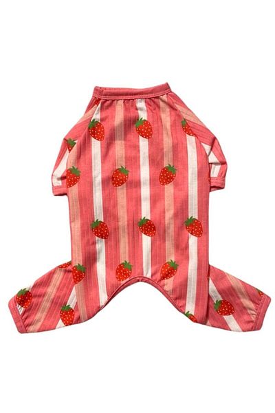 GedyCo Strawberry Combed Large Breed Dog Jumpsuit