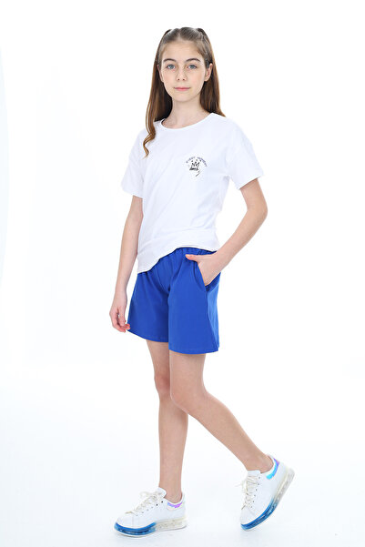 Toontoy Set de pantaloni scurți Garni Detailed cu imprimeu pentru fete