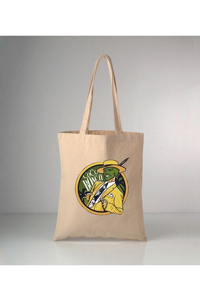 GİFTORA Mask Printed Raw Cloth Bag 35X40 cm