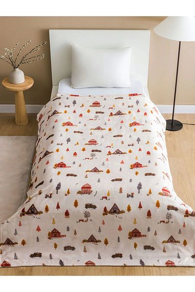 LC Waikiki Jedna světle béžová deka - 150X220 cm