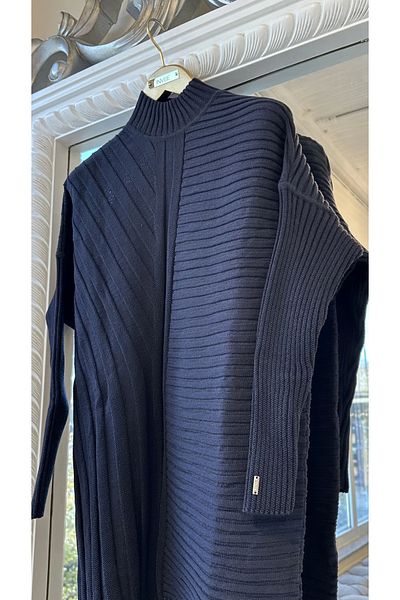 Invee 6711 Wool Blended Sweater - Navy Blue