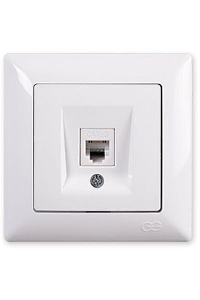 Günsan Visage White Numeris Telephone Socket (Mkz)