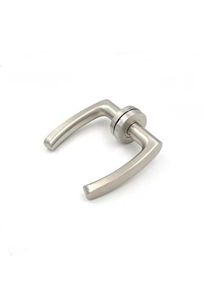 KAİZEN Kapı Kolu lüks Stellar Paslanmaz Nikel Saten Yuvarlak Rozetli