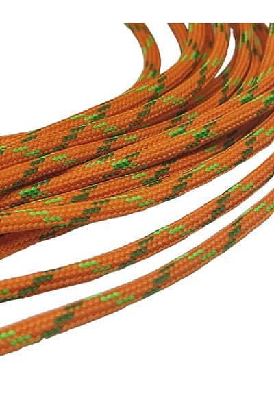 PARACORD Rope 4 mm Marbled Orange Colors 10 Meters