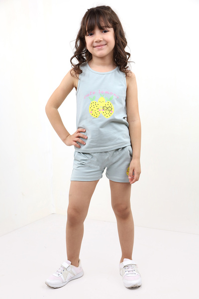 Toontoy Baby Girl Printed Shorts Set