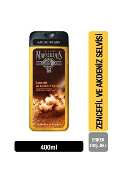 Le Petit Marseillais Men Duş Jeli Zencefil & Akdeniz Selvisi 400 ml