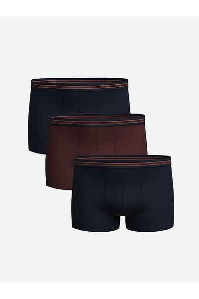 LC Waikiki Standard Fit Cotton Flexible Ανδρικό Boxer 3 τεμαχίων
