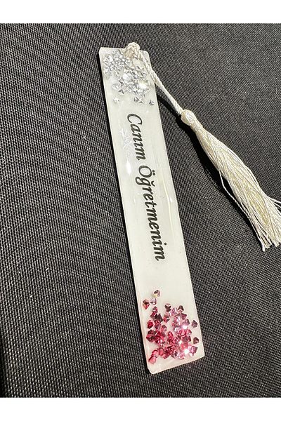 schkırt November 24 Teachers' Day Gift - Epoxy My Dear Teacher Written Bookmark