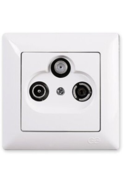 Günsan جهاز استقبال الأقمار الصناعية فيساج وايت مع مدخل تلفزيون وراديو