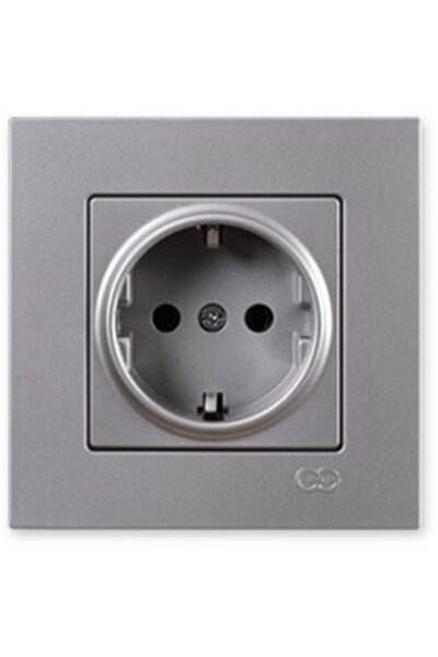 Günsan EQONA M. FÜME TOPRAKLI PRİZ (MKZ)