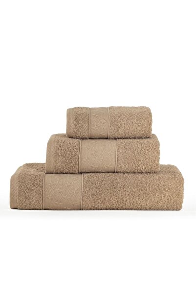 TEOHOMELİNENS مجموعة مناشف اليد والوجه والحمام المكونة من 3 قطع من قماش الجاك...