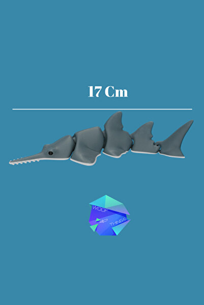 woof things Testere Balığı,Tüm Parçaları Hareketli,Figür Oyuncak,Hediyelik Dekor Oyuncak,Balık Severlere Hediye