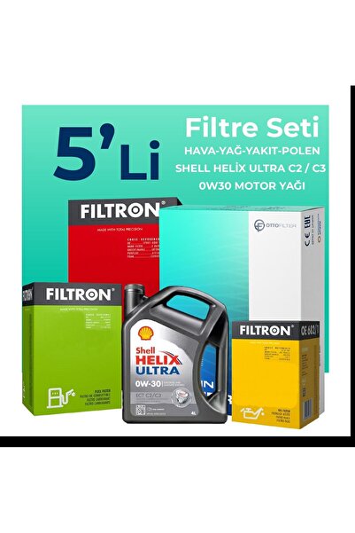Filtron Fiat Fiorino 1.3 Dizel Filtre Bakım Seti Shell Motor Yağlı EURO 6 (20...