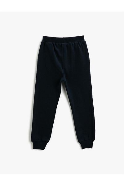 Koton Pantaloni de sport Jogger imprimați cu cravată în talie