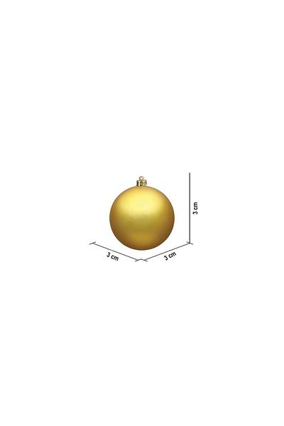Parti Adresi Christmas Pine Tree Decorations - Assorted Color, 3 Cm, 6 Pcs