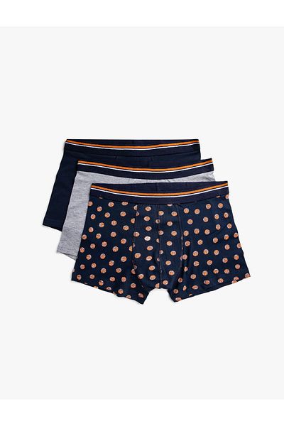 Koton Βαμβακερό 3-pack Basic Boxer