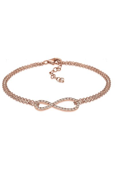 ELLI Bandă de braț din argint 925 - Infinity Crystal