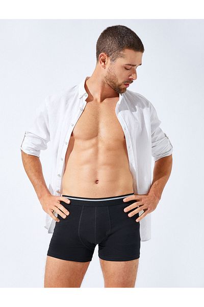 Koton Βαμβακερό 3-pack Basic Boxer