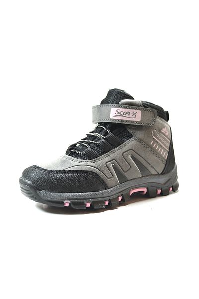Onlo Ayakkabı Onlo Shoes SCX.990 Γκρι ροζ Velcro Outdoor Girls Boots
