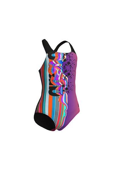 ARENA بدلة سباحة ARENA PALETTE للفتيات - SWIM PRO BACK MULTI SHOCKING PINK BLACK