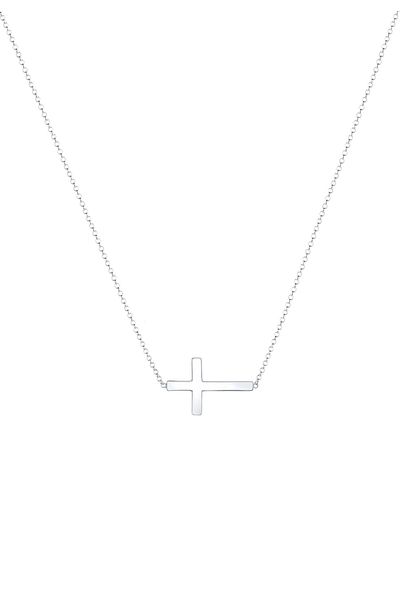 ELLI Necklace Women Cross Pendant Elegant In 925 Sterling Silver