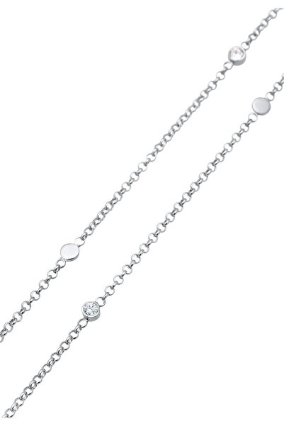 ELLI Dámský náhrdelník s třpytivými zirkony a zirkony ze sterlingového stříbra 925