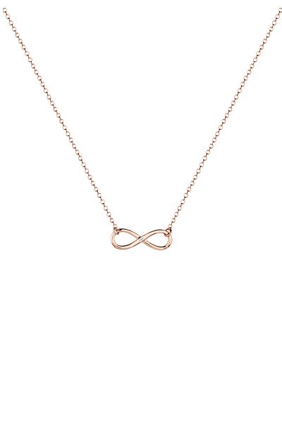 ELLI Damen-Halskette – Infinity und Diamant-Detail, 925er Sterlingsilber