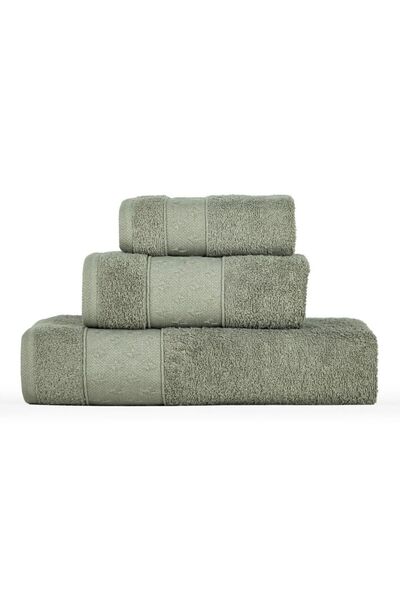 TEOHOMELİNENS مجموعة مناشف اليد والوجه والحمام المكونة من 3 قطع من قماش الجاك...