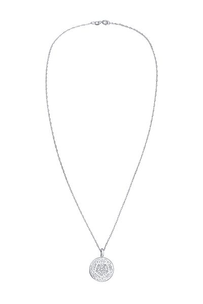 ELLI Colier Dama Mandala Pandantiv Rotund Argint Sterling 925