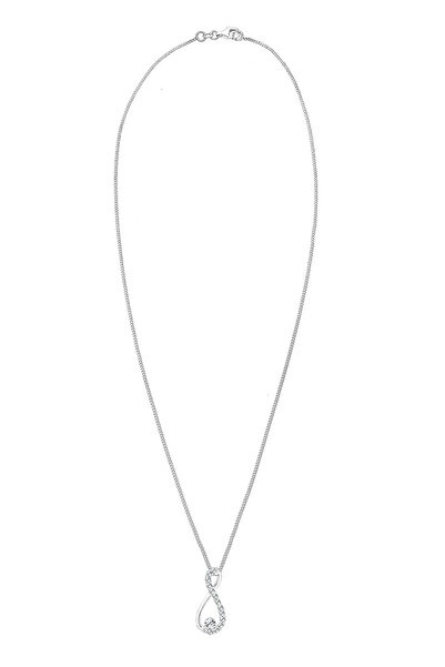 ELLI Dámský náhrdelník s přívěskem nekonečno ze stříbra 925 s krystaly