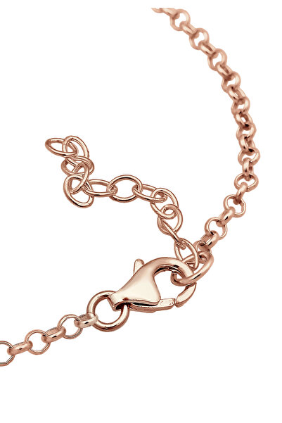 ELLI Dámský náramek se symbolem nekonečna s krystaly ze sterlingového stříbra 925, pozlacený růžovým zlatem