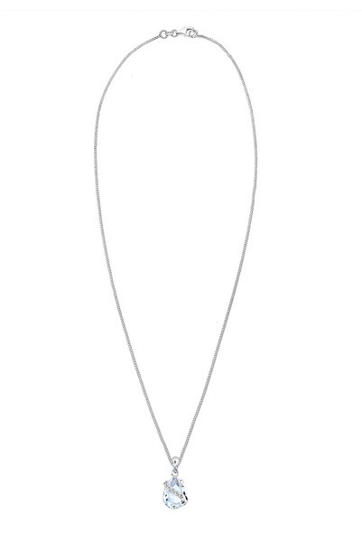 ELLI Dámský náhrdelník s kapkovou úponkou a krystalem ze sterlingového stříbra 925