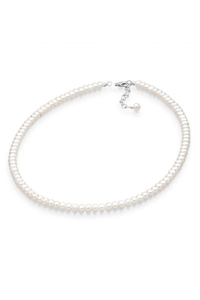 ELLI Náhrdelník Elegantní Klasický Sladkovodní Perla 925 Sterling Silver