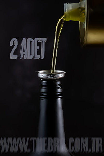 TheBRo 2 Adet Çok Amaçlı Minimal Çelik Metal Yağdanlık Yağlık Huni