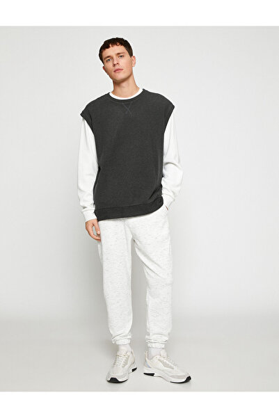 Koton Basic-Sport-Jogginghose mit Spitzen-Taillentaschen-Detail