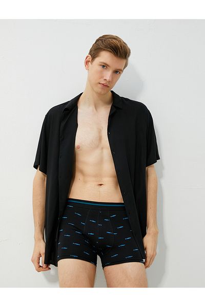 Koton Σετ μπόξερ από βαμβάκι 3 τεμαχίων Shark printed