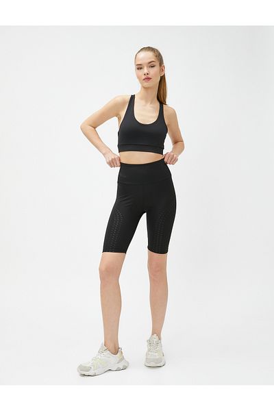 Koton 3sak40043nk 999 Schwarze Damen-Strumpfhose aus Elastan-Jersey