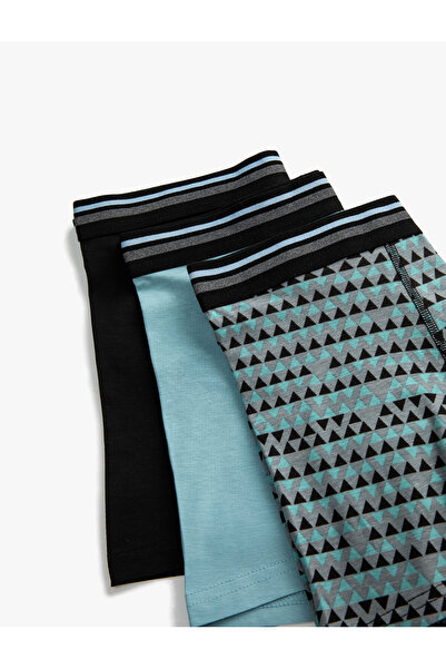 Koton Σετ μπόξερ 3 τεμαχίων με γεωμετρικό σχέδιο ελαστική μέση