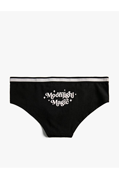 Koton Hipster-Höschen mit Slogan-Aufdruck, gerippt