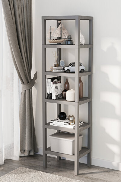 Heredot Mithra Life 6 Katlı Plastik Gri Banyo Mutfak Rafı Mıt1046