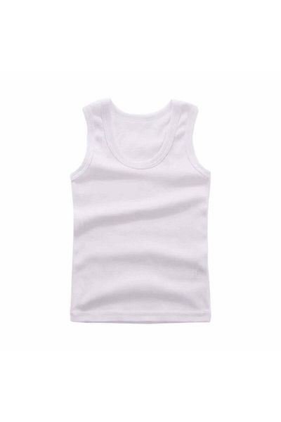 PİERLES Boy's 100% Cotton White Undershirt 6 Pieces
