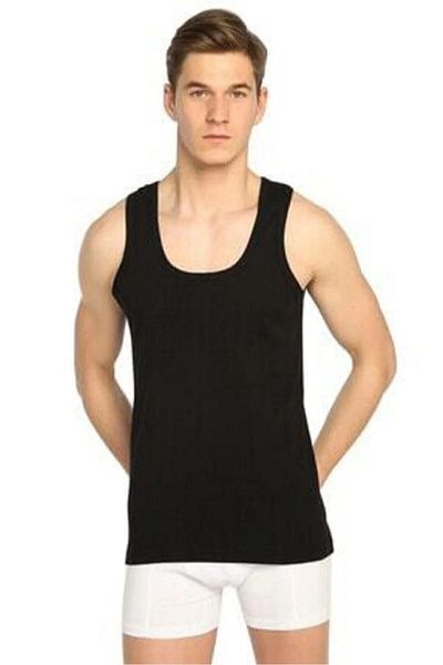 KEYAL Tutku Men's Black Cotton Combed Athlete Pack 6 Lı 0102 New Season