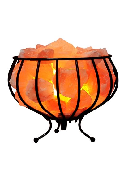 Empressco Renkli Ferforje Sepet Himalaya Tuzu Lambası 4.5-5 Kg, Sıcak ve şık ...