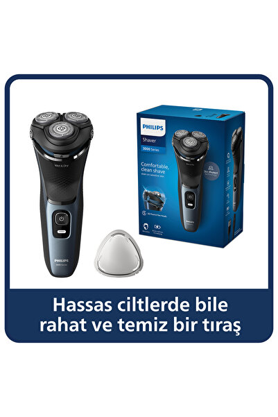 Philips 3000 Serisi Tıraş Makinesi S3144/00,sinekkaydı Tıraş,ıslak Ve Kuru Kullanım,hassas Dü... 7326SERI