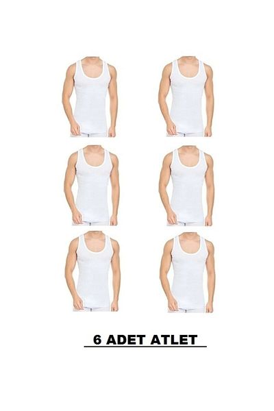 PİERLES 6 Pack Men's Underwear Undershirt Set