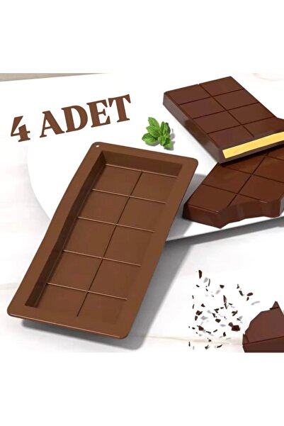 monalisatoka Dubai Çikolatası Kalıbı  Çikolata Silikon Kalıp 4'Lü Set