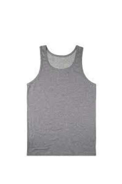MODA YILDIZ Men's Gray Strappy Classic Cotton Undershirt 12 Pack