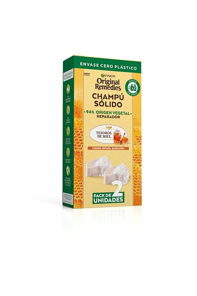 Garnier Orijinal Çözümler Champú Sólido Tesoros De Miel 2 X 60 Gr 60 g
